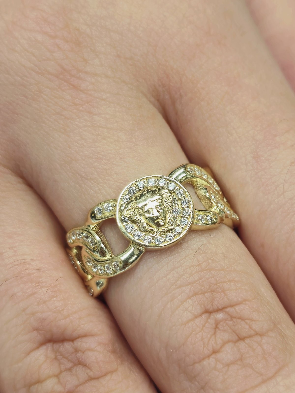 14KY CZ Inspired Fancy Ladies Ring