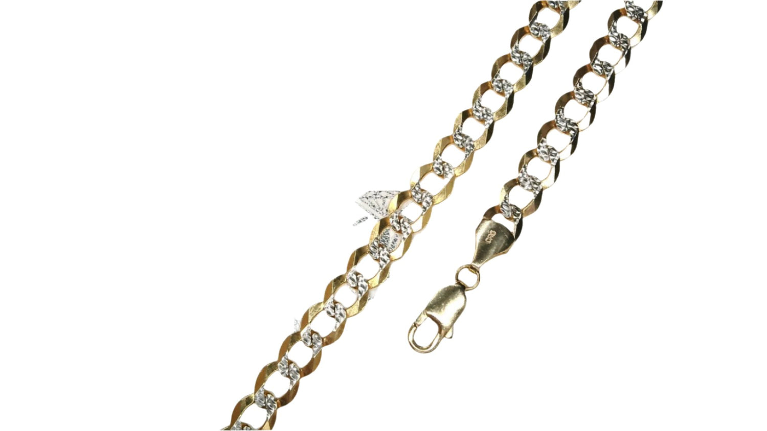 14K 8.5mm Cuban link Chain WP 26''