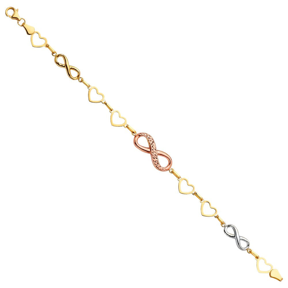 14K 3C Fancy Bracelet