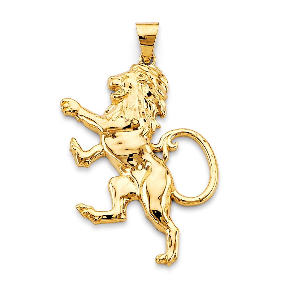 14KY Lion Pendant