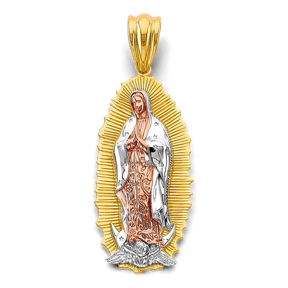 14K 3C Guadalupe Pendant