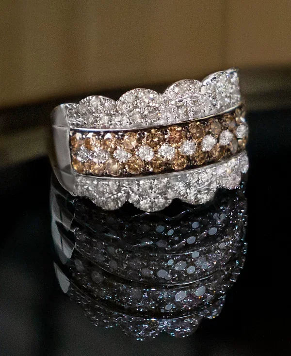 14KW Diamond Jubilee Crown Ring